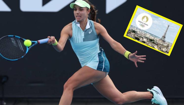 Виктория Томова Тенис Париж 2024 - Виктория Томова загрява за олимпиадата с 1/4-финал във Валенсия