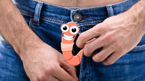 червей пенис панталони