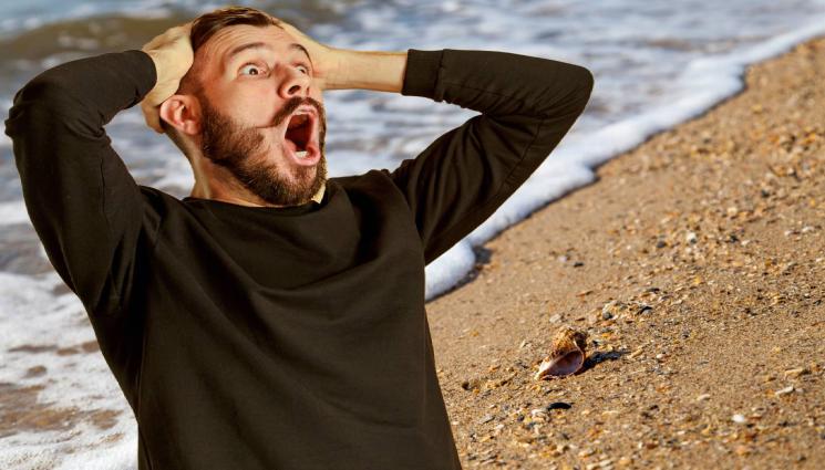 плаж шокиран - КАКВО Е ТОВА? Чудовище изплува на плажа! (СНИМКИ)