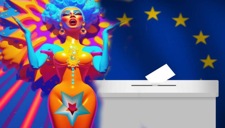 драг куин евроизбори - НА ВСЕКИ КИЛОМЕТЪР: Драг кралица вече се бърка и в политиката! (СНИМКИ)