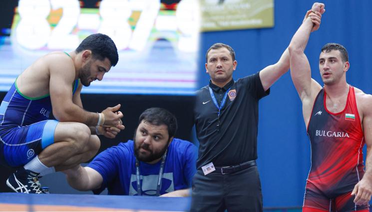 Айк Мнацаканян Семьон Новиков Будапеща - БЕЗ ФИНАЛНА СХВАТКА: Семьон Новиков е пръв без борба в Будапеща, Айк Мнацаканян остана втори с отказване