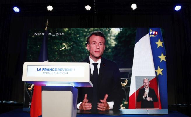 След съкрушително поражение Макрон обяви предсрочни избори във Франция