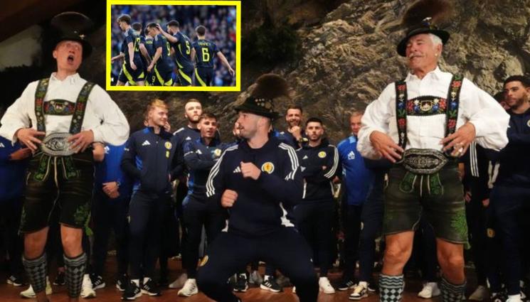 Шотландия Евро 2024 - Хайлендърите пристигнаха в Гармиш, смаяха местните с алпийски танц