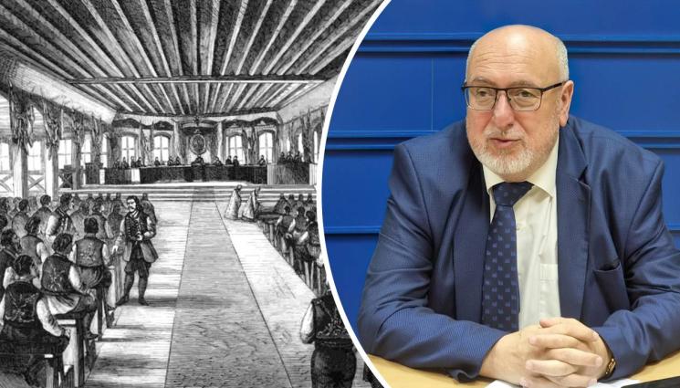 правителство - Историкът проф. дин Милко Палангурски пред 