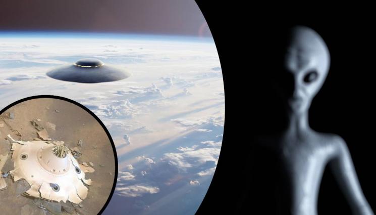 марс - Извънземен кораб ли се е разбил на Марс? (СНИМКА)