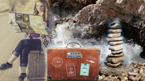 туристка камъни