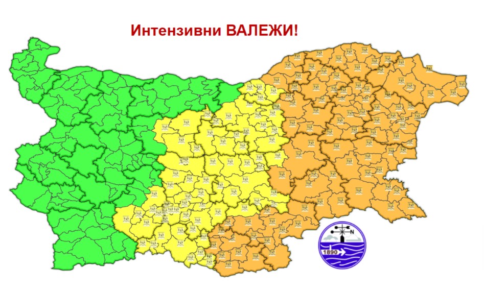 карта време 14 юни