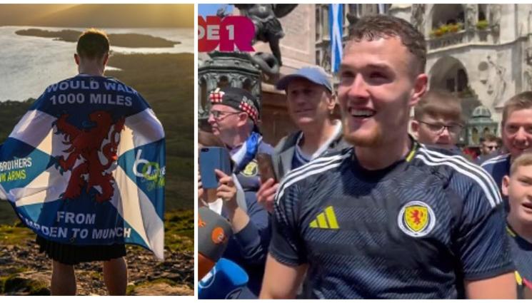 Шотландия Евро 2024 - Хайлендърът Крейг извървя 1600 км за 41 дни до първия мач на европейското