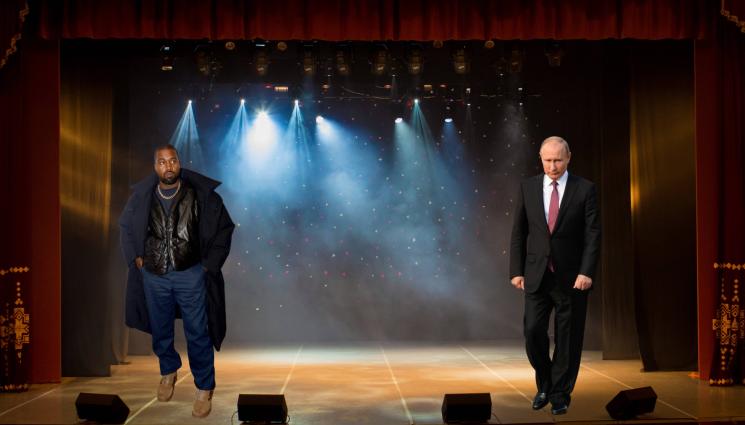 уест путин - СЛЕД КАТО БЕ ОТРИТНАТ ОТ ВСИЧКИ: Кание Уест пристава на Путин, за да си организира концерти!