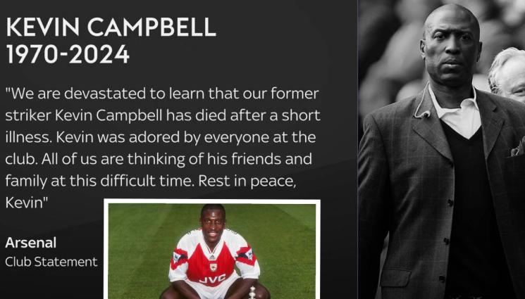 Кевин Кембъл Арсенал -  Англия скърби за един от най-големите си голаджии, който никога не игра в националния отбор