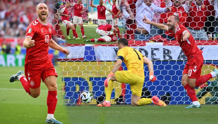 Ериксен Словения - ТОЙ УМРЯ ЗА 5 МИНУТИ: Днес смелото сърце Кристиан Ериксен се наслади на своя реванш