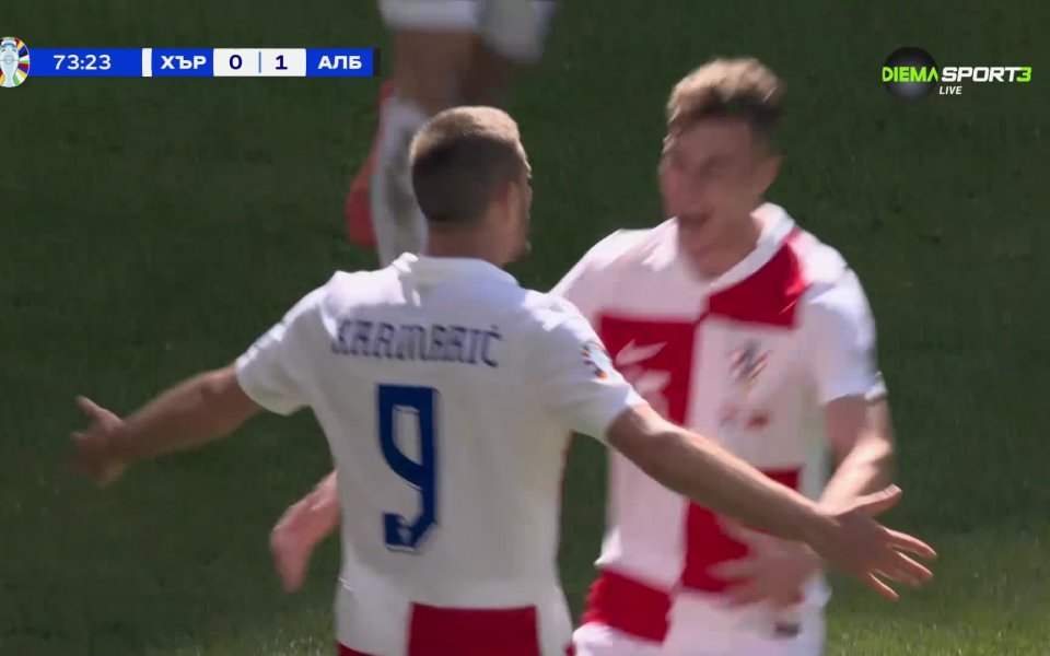 В 74-а минута на двубоя между Хърватия и Албания от