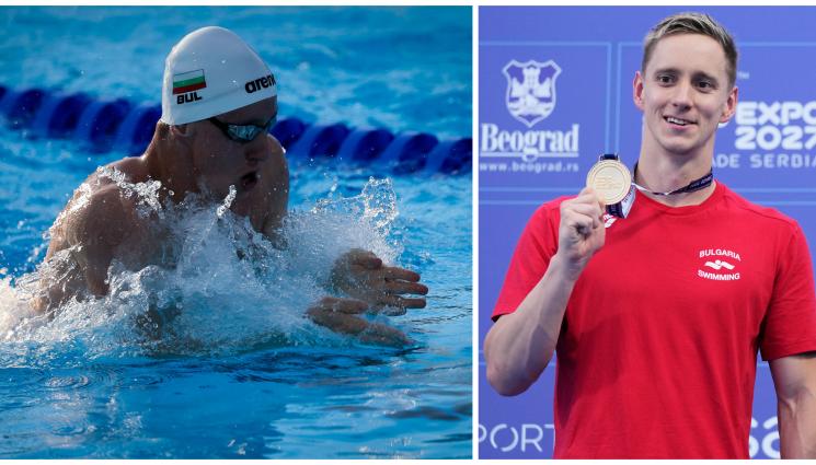 Европейско по плуване Любомир Епитропов - Епитропов влязъл в басейна, за да пребори страха