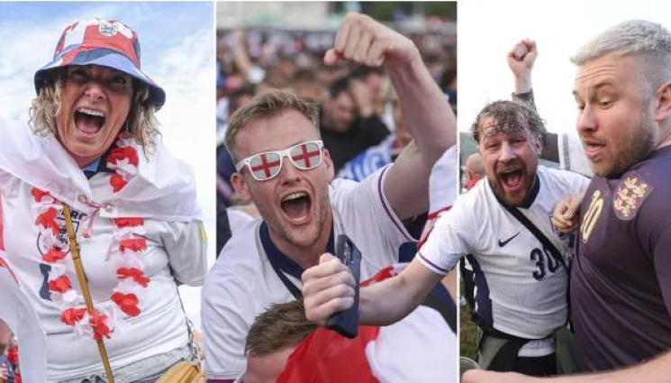 Eвро 2024 фенове Англия - Пълен смЕх: Английски фен арестуван преди мача с Дания, правил се, че е реферът