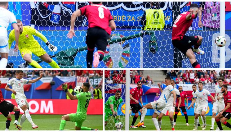 Грузия Чехия Евро 2024 - Грузия взе точка с ВАР и вратар