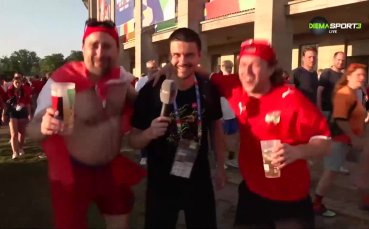 Бурна радост сред австрийските фенове след победата над Нидерландия