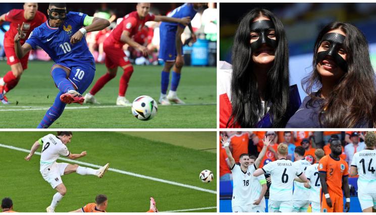 Франция Австрия Евро 2024 - Франция се маскира, Австрия триумфира