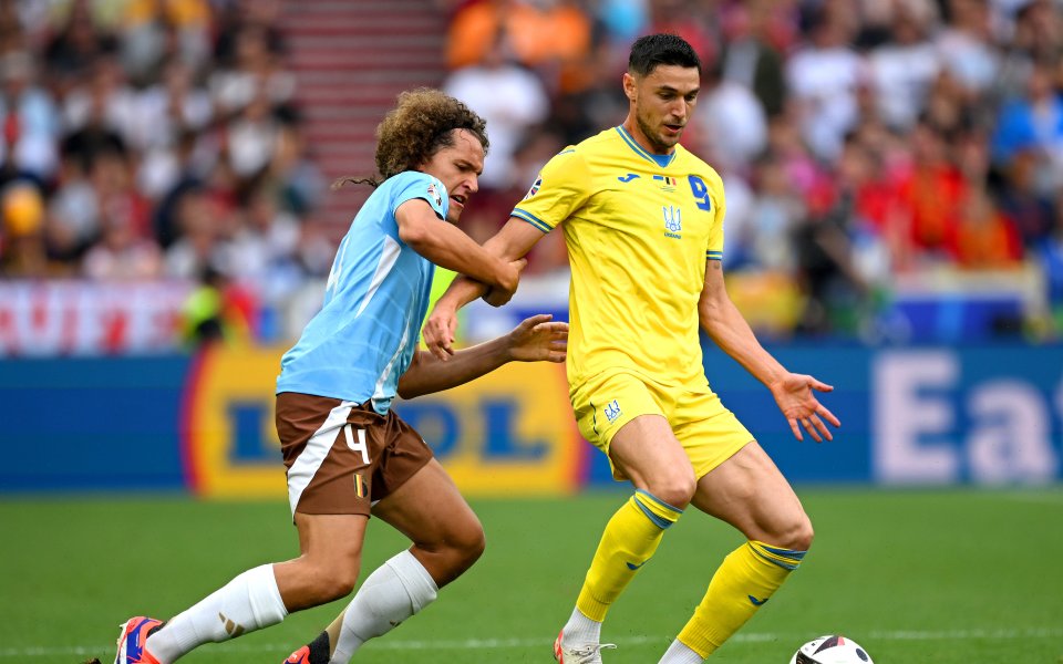 Отборите на Украйна и Белгия играят при резултат 0:0 в