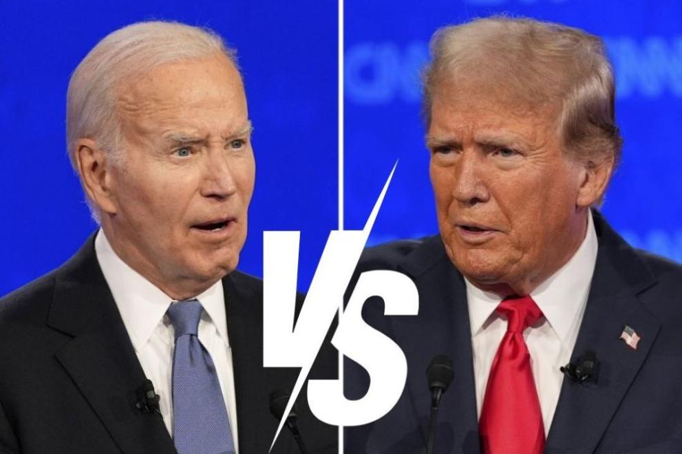 Президентът на САЩ Джо Байдън и бившият президент Доналд Тръмп