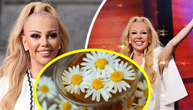 Луна с лайкучка чай - ЗАКЪСА ЛИ ГО:  Стана ясно защо Луна е кожа и кости! (СНИМКИ+ВИДЕО)