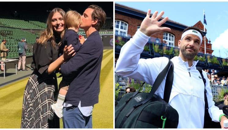 Мария Шарапова Григор Димитров - Синът на Шарапова гледа Гришо на „Уимбълдън“