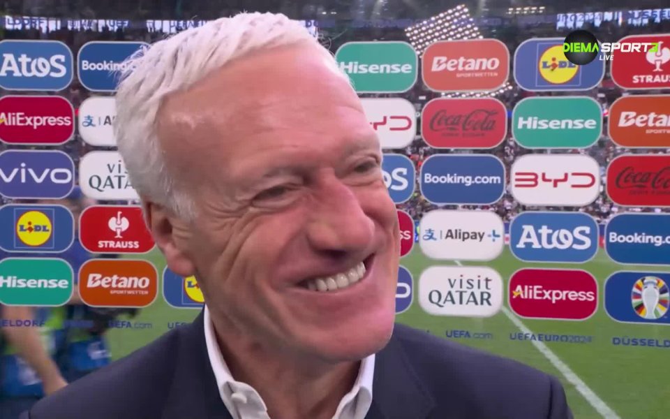 Селекционерът на Франция Дидие Дешан говори след победата с 1:0