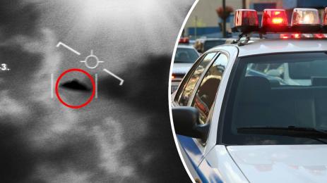 летяща чиния полиция