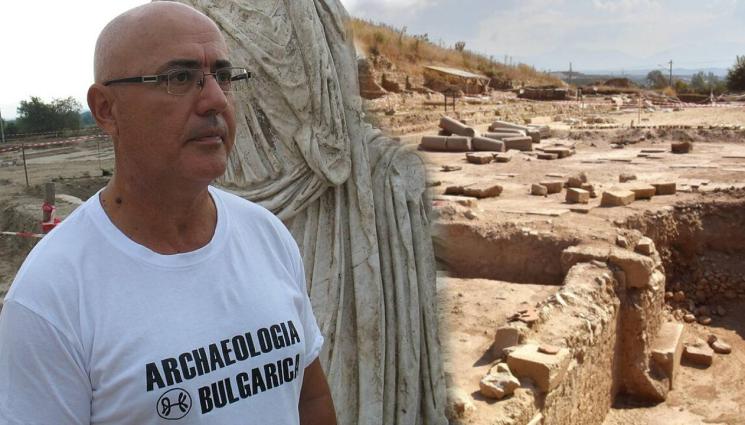 Хераклея Синтика проф Вагалински - БРАВО НА РОДНИТЕ АРХЕОЛОЗИ: Откриха древна статуя в канал! (СНИМКА+ВИДЕО)