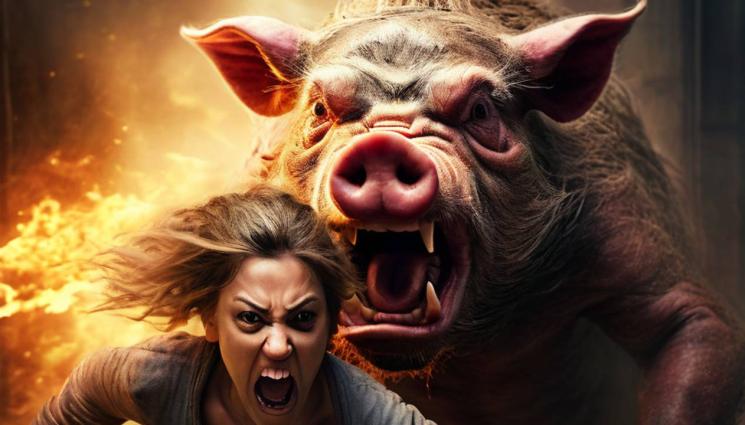 ПРАСЕ - ЛОВЕЦЪТ СЕ ПРЕВЪРНА В ПЛЯЧКА: Озверяло прасе прати жена в болница!