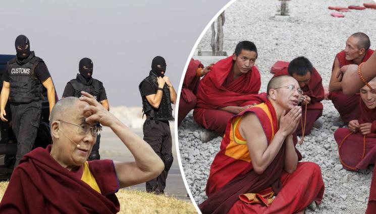 тибетски монаси далай лама - Ченгета закопчаха тибетски монаси на летище София!