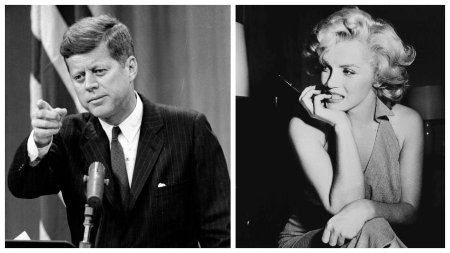 <p>Аферите на Мерилин Монро с Джон Кенеди и брат му Робърт</p>