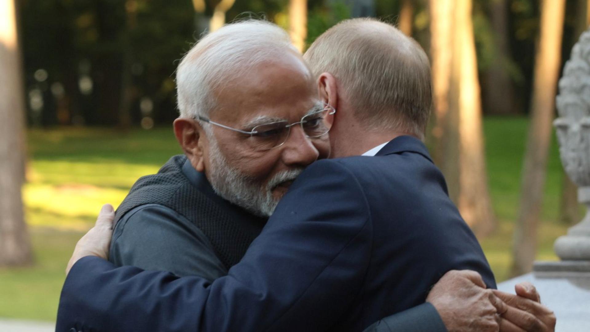 Министър председателят на Индия Нарендра Моди каза днес на руския президент