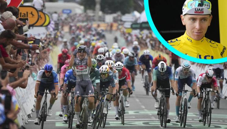 колоездене - Белгиец спечели равнинния етап на Тура, Погачар остава начело