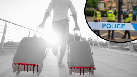 куфари полиция човешки останки