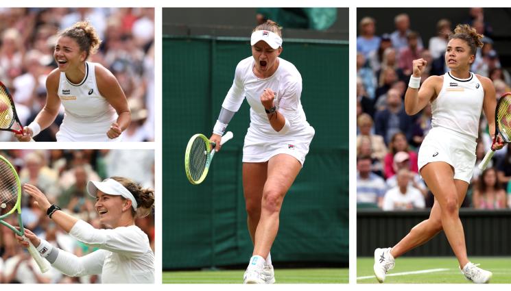 Тенис Уимбълдън Жасмин Паолини Барбора Крейчикова - Два обрата определиха щастливата събота при дамите на „Уимбълдън”: Брюнетка от Италия vs. блондинка от Чехия в мача за титлата