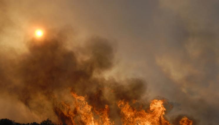 пожар - Доброволец пострада при пожар!