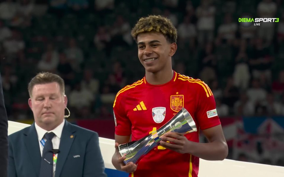 Ламин Ямал взе приза за най-добър млад играч на UEFA