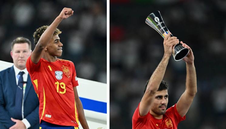 Ямал Родри - Ямал отнесе куп рекорди, Родри взе приза за най-добър на Евро 2024