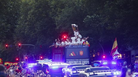 Празненствата по улиците на Мадрид след UEFA EURO 2024