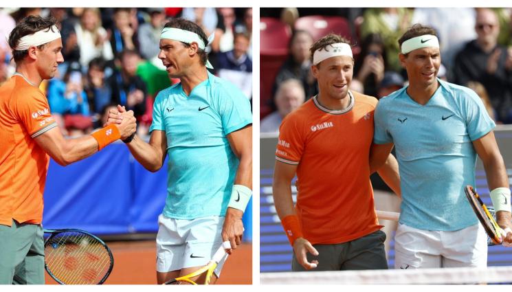 Рафаел Надал Каспер Рууд Бостад - Надал стигна 1/2-финал на двойки в Швеция в партньорство с норвежец