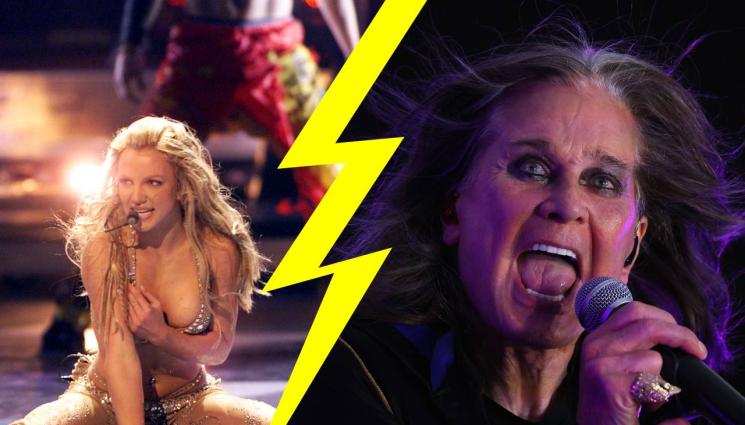 бритни озбърн - Бритни Спиърс и Ози Озбърн се хванаха за гушите!