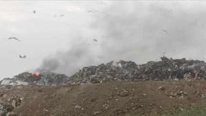 Пожарът който възникна в регионалното депо за отпадъци в Русе