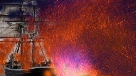 пожар кораб