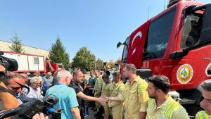 Турция пожарникари Воден