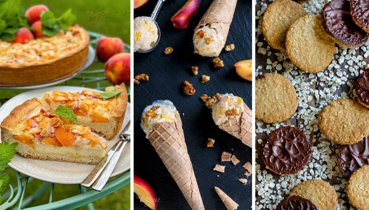 рецепти - СЛАДКО И ЛЯТНО С ЙОЛИ: Хрупкави овесени бисквити с шоколад, бърз цветаевски пирог или пък медени фунийки с рикота и нектарини