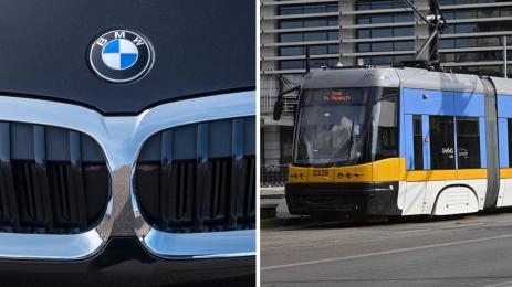 кола трамвай БМВ