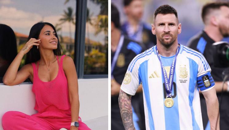 Лионел Меси Антонела Рокуцо - Меси с ботуш на ваканция