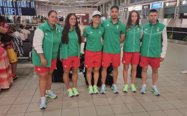 Председателят на БОК Стефка Костадинова и шестима български спортисти заминаха