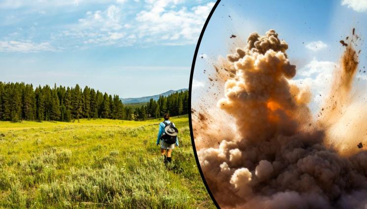 експлозия Йелоустоун - Мощна експлозия разтърси национален парк (ВИДЕО)