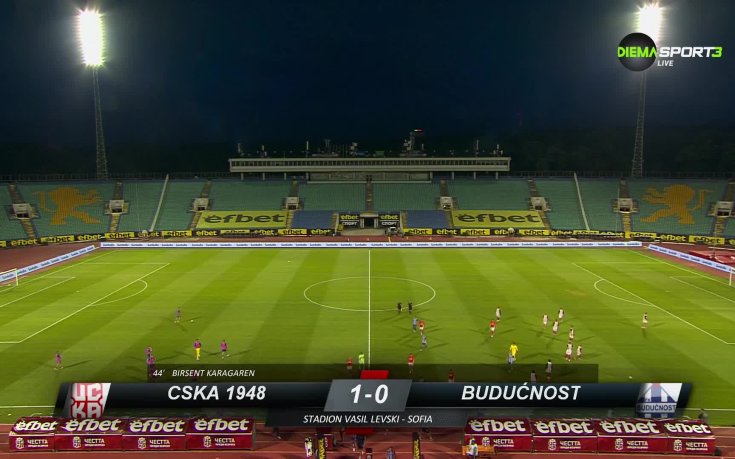 ЦСКА 1948 - Будучност 1:0 /първо полувреме/